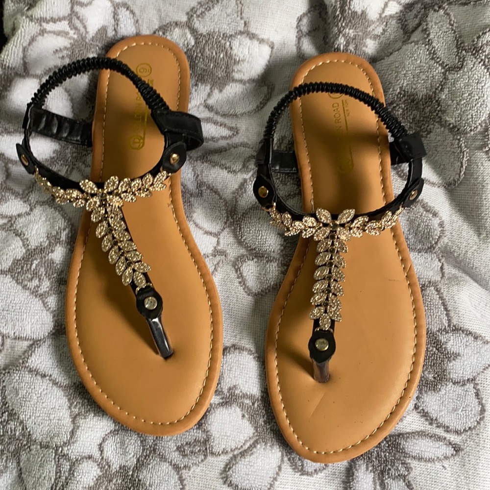 Gold sandals